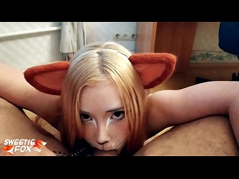❤️ Kitsune svelge pikk og cum i munnen ❤❌ Porno hos oss